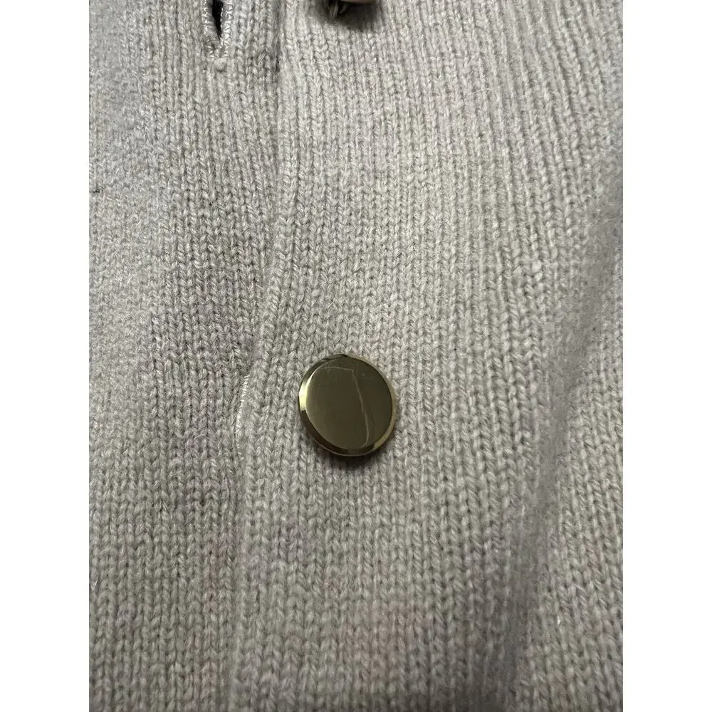 Archie Brown & Son 100% Lambswool Women’s Cardigan Camel Gold Sweater Size 40 - Picture 10 of 16